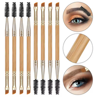 Fabrik-Doppelseitiger Augenbrauen-, Lidschatten- und Eyeliner-Pinsel, Wimpern-Tools