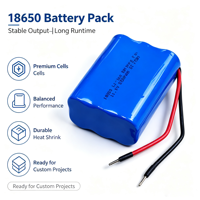 Batterie Li-ion personnalisée 18650 3s2p 10.8V 11.1V 12V 5200mAh, pack de batteries lithium-ion rechargeables pour voiture jouet