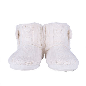 Botas cálidas personalizadas para mujer, botines <span class=keywords><strong>de</strong></span> <span class=keywords><strong>lana</strong></span> y nieve <span class=keywords><strong>de</strong></span> punto <span class=keywords><strong>de</strong></span> ganchillo, para invierno, venta al por mayor - Product Image 2