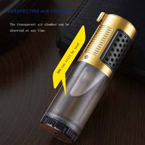 Briquet torche à cylindre en métal vintage classique Jet coupe-vent allume-cigare rechargeable pour le <span class=keywords><strong>tabac</strong></span> <span class=keywords><strong>sans</strong></span> gaz - Product Image 2