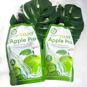 Tinte para el Cabello Negro Manzana <span class=keywords><strong>VOJO</strong></span>, 500 ml * 2, Crema de Tinte para el Cabello con Aroma a Manzana, para Salón Profesional, Marca Privada - Product Image 5