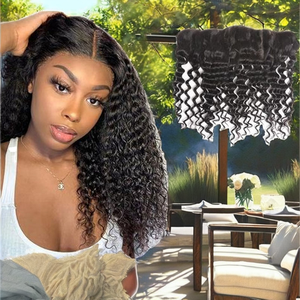 CDYHAIR 13*4 Ondas de Agua HD Transparente para Cierre de Cabello Pequeño, Pelucas de Cabello Humano Remy Brasileño 100% Natural de 8-20 Pulgadas - Product Image 2