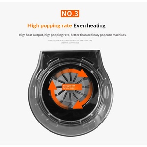 Fábrica Mini Comercial Máquina Portátil Automática de Palomitas de Maíz con Aire Caliente Máquina Pequeña Eléctrica para Hacer - Product Image 5