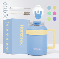 Growler isotherme en acier inoxydable de 50 oz avec brosse à paille, logo personnalisé, grande tasse à bière pour l'extérieur (OEM/ODM)