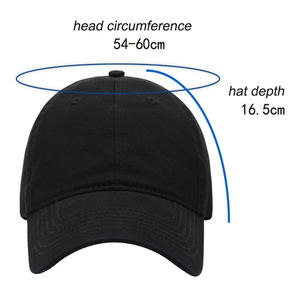 Casquette de baseball structurée à 6 panneaux en gros d'usine, en coton de haute qualité, broderie pour le sport, logo personnalisé, casquettes vierges - Product Image 4