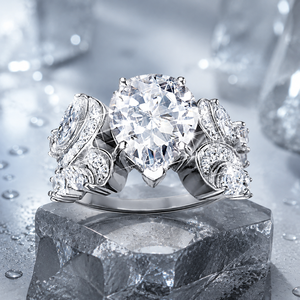 Bague de fête créative en zircon en forme de larme pour femme, bijou de doigt élégant et tendance - Product Image 4