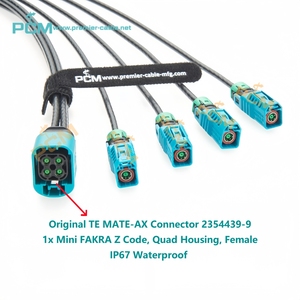 Cable Divisor GMSL2 a Fakra para Cámara GMSL Impermeable MATE-AX x 4, Cable de Conexión para Pantalla GMSL2 para NVIDIA DRIVE AGX <span class=keywords><strong>Thor</strong></span> Developer Kit - Product Image 3