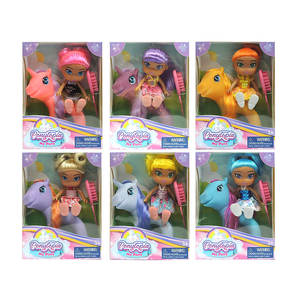 Muñeca Superior con Figura de Pony y Cepillo de Aseo, Set de Juego Unisex de PVC para Niños, Suministros para Juegos de Mascotas y Kit de Negocio Minorista - Product Image 6