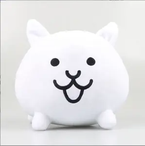 20cm The Battle Cats Plushie Cute Anime Cartoon Game Character peluche bianco Neko Cat peluche Doll