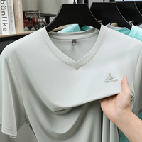 Chemises de compression à col en V Light Active, chemises de sport ajustées pour hommes, vêtements de sport personnalisés, t-shirt personnalisé, vêtements de sport d'été, confort quotidien