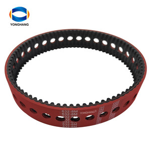 HTD8M-632-40 + 6 S8M-680-40 + 8 vffs thời gian ổ đĩa vành đai răng với dọc phim Vòng lỗ đỏ cao su lớp phủ kéo OEM hỗ trợ - Product Image 4