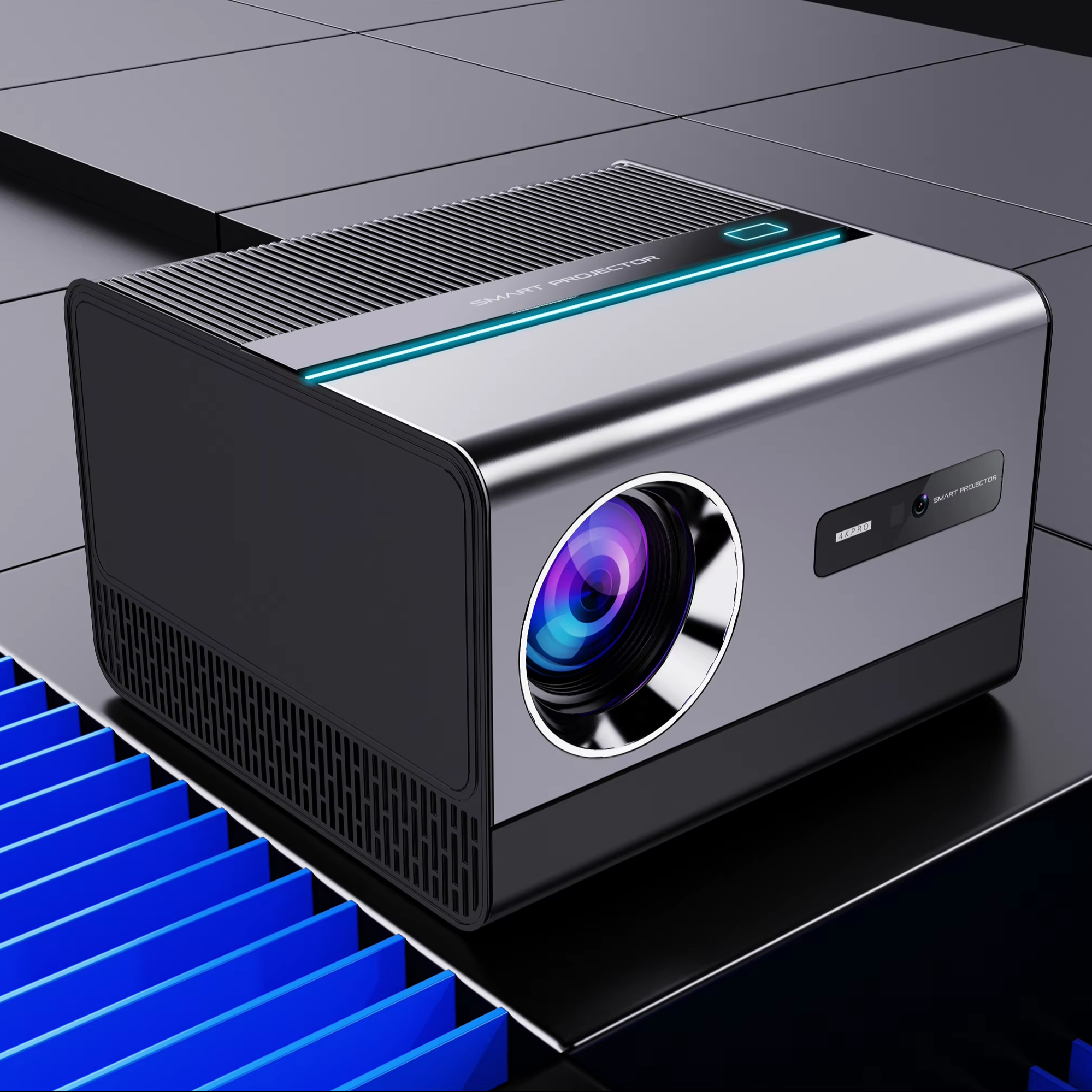 H50 Portable Home Theater Projector - 1080P, 4K Ready, 180 