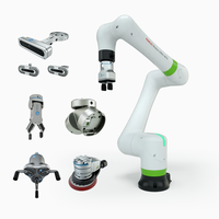 Robot collaboratif Fanuc CRX-5iA avec pince robotique Schunk pour machine de préhension et d'assemblage CNC