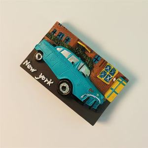 Imán para nevera de autobús de Nueva <span class=keywords><strong>York</strong></span> con diseño personalizado al por mayor, imán de resina turística de recuerdo de Nueva <span class=keywords><strong>York</strong></span> para nevera - Product Image 2