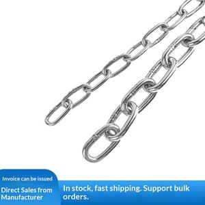 Catena di sollevamento in acciaio inossidabile 304 con finitura zincata, catena per stendibiancheria, catena per recinzioni, catena per porte, catena per cani, prodotta in Cina, personalizzabile - Product Image 4