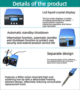 Station de soudage haute puissance Longwei 100W avec affichage numérique <span class=keywords><strong>intelligent</strong></span> - Product Image 5