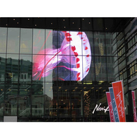 Écran de film publicitaire intérieur auto-adhésif à haute transmission Écran Led transparent sur fenêtre Verre Led Crystal Film Screen