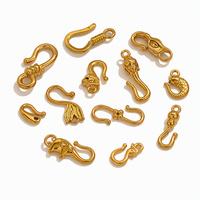 Différents styles de fermoirs à crochet en acier inoxydable plaqué or sous vide, connecteurs de bijoux pour bracelets et colliers, vente en gros, artisanat DIY