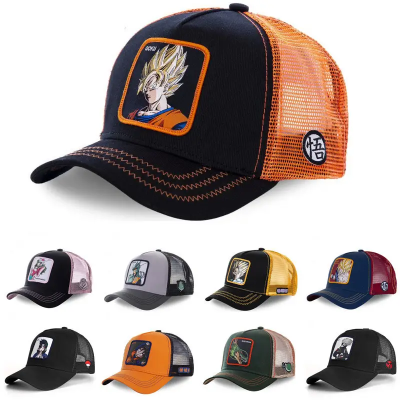 New Brand DRAGON BALL animation All Styles Snapback Cotton Baseball Cap Men Women Hip Hop Dad Mesh Hat Trucker Hat