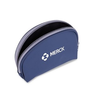 Pochette cosmétique portable chic et petite, en forme de coquille, sac à cosmétiques souple - Product Image 3