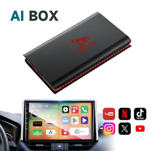 Adaptateur sans fil CarPlay Android Auto 2025, dernière génération, plug-and-play, boîte magique portable avec IA intégrée, <span class=keywords><strong>Netflix</strong></span>/Youtube vidéo - Product Image 1