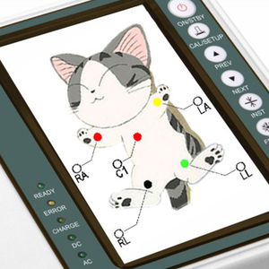 Fitin YD-1203 thú y ECG Màn hình: 3-kênh 12-chì xách tay ekg W/ 7 "LCD cho ngựa & gia súc chẩn đoán - Product Image 2