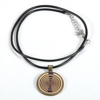 Mwo Gepolariseerde Schijf Ketting Multi-Wave Oscillator Energie Ketting Pure Kopervergulde Sieraden Om De Celfrequentie Te Regelen