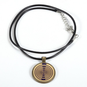 MWO Vòng cổ đĩa phân cực Bộ tạo dao động đa sóng Vòng cổ năng lượng Đồng nguyên chất Trang sức mạ vàng để điều chỉnh tần số tế bào - Product Image 2