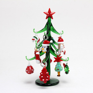 Ornamenti in vetro albero di natale di Babbo Natale Cover ornamenti creativi cartoni animati decorazioni Desktop regali festivi fatti a mano - Product Image 5