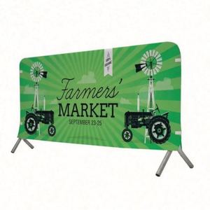 Personalized Printed Polyester Mesh Fabric Reusable Weatherproof Custom Color Portable Barricade Barrier Jacket Covers - Product Image 4