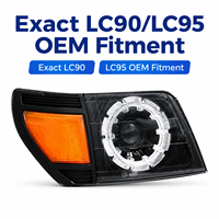 Ensemble de phares à lentille LED modifiés, Land Cruiser Prado 3400 pour Toyota Prado LC90 LC95