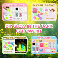 Kit de fabrication de jouets anti-stress lumineux dans le noir TIMESRUI DIY en silicone liquide de qualité alimentaire, facile à réaliser pour les débutants, 1:1 AB, veilleuse Taba