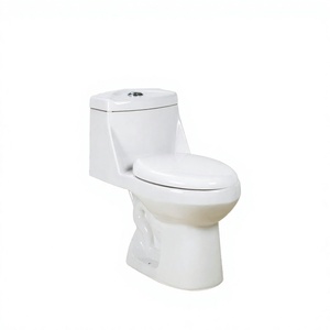 Inodoro de Una Pieza de Diseño Moderno de Alta Calidad, Alargado, con Doble Descarga, Sifón en S, Cerámico, Montado en el Suelo, para Hoteles, 5 Años de Garantía, OT-302 - Product Image 2