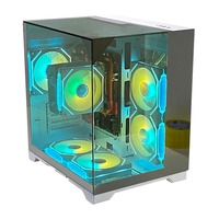 Boîtier PC de jeu Pcooling, nouveau style, M-ATX/MINI-ITX, version améliorée avec verre transparent