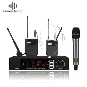 GAW-S9000 100 UHF frekans noktaları gerçek çeşitlilik anti-parazit kablosuz mikrofon setleri