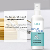 Bijouterie naturelle de marque privée Nettoyant pour bijoux en vernis Solution de nettoyage liquide Spray Kit de nettoyage ultrasonique pour bijoux en argent et or