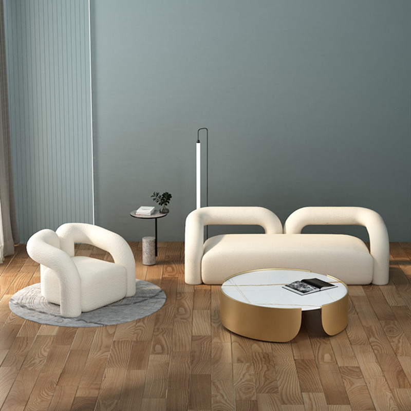 3 personnes, blanc, 220 cm de long