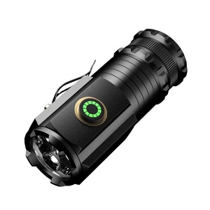 Superstarke Mini LED USB C <span class=keywords><strong>Lampe</strong></span> <span class=keywords><strong>de</strong></span> <span class=keywords><strong>poche</strong></span> extérieure rechargeable Corps en aluminium Type <span class=keywords><strong>de</strong></span> magnétisme <span class=keywords><strong>sans</strong></span> batterie - Product Image 1