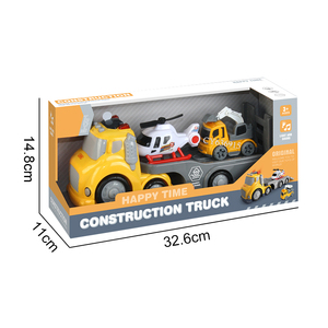 Cypress Offre Spéciale <span class=keywords><strong>dessin</strong></span> <span class=keywords><strong>animé</strong></span> camion d'ingénierie hélicoptère en plastique et ensemble de véhicules de Transport de diapositives jouets amusants pour les enfants - Product Image 6