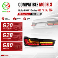 Ensemble de feux arrière LED clairs pour BMW Série 3 G20 G28 G80 2018-2022, clignotants dynamiques séquentiels, feux arrière de voiture