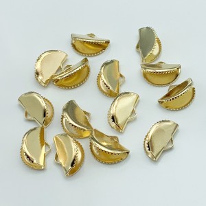Half Circle Ponytail Buckle Metal Plated Jewelry Findings For <b>Bracelet</b> Cord Clasp Silver Gold Color - Product Image 2