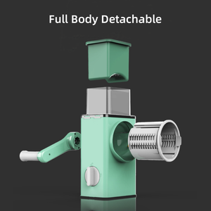 Đa Chức Năng 3-Trong-1 Của Nhãn Hiệu Thực Phẩm Vắt Tay Thiết Lập Rotary Hand Crank Slicer Với Bền Lưỡi Cho Pho Mát & Rau - Product Image 2