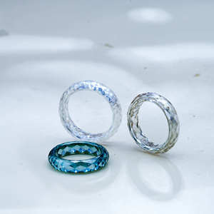 Customized Luxurious Faceted Cut VVS GRA White/Blue Green Moissanite Jewelry Unique <strong>Circle</strong> Band Diamond <strong>Ring</strong> for Men - Product Image 3