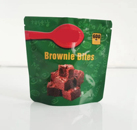Sacs en Mylar personnalisés, étanches aux odeurs, avec fermeture éclair, pour emballages alimentaires, sacs pour gâteaux de 600 mg, sachets debout pour chocolat moelleux