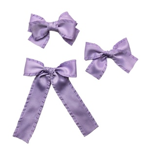 Anpassen Größe Rüschen Gurtband Bogen Wellige Kante Band Langs chwanz Seemann Bögen Frauen Wunderschöne Lange Streamer Haars pange Mädchen Haars chleife - Product Image 6