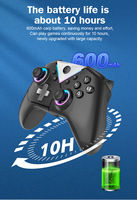 Manette de jeu Honcam BT avec joystick à effet Hall, compatible avec iOS, Windows, Steam Deck et Android
