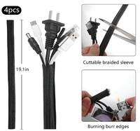 273 pièces Organisateur de gestion de cordon Support de clips de câble auto-adhésif Kit de gestion de câble 273 pièces