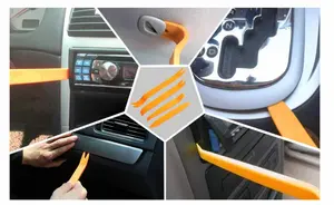 Car Door Clips 4pcs Portable Auto Car Radio Panel Door Clip Panel Trim Dash Audio Removal Installer Pry Kit Repair Tool