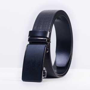 Cinturón de Cuero Genuino para Hombre con Hebilla Automática de Aleación, Longitud Personalizable, Estilo Casual y Vestimentario de Inspiración Occidental - Product Image 2