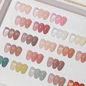 AILANUO Gel de base pour ongles 48 couleurs, série Fleur Épanouie et S'évanouit, Gel de couleur de base, Vernis à ongles UV sans TPO ni HEMA, OEM ODM - Product Image 1